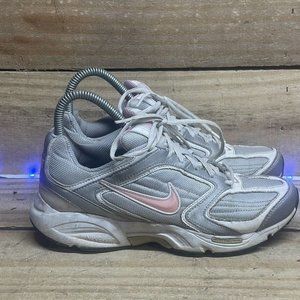 Nike Women’s Light Gray and Pink Sneakers